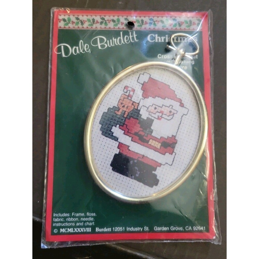 Dale Burdett Christmas Cross Stitch Kit NIP Santa Clause